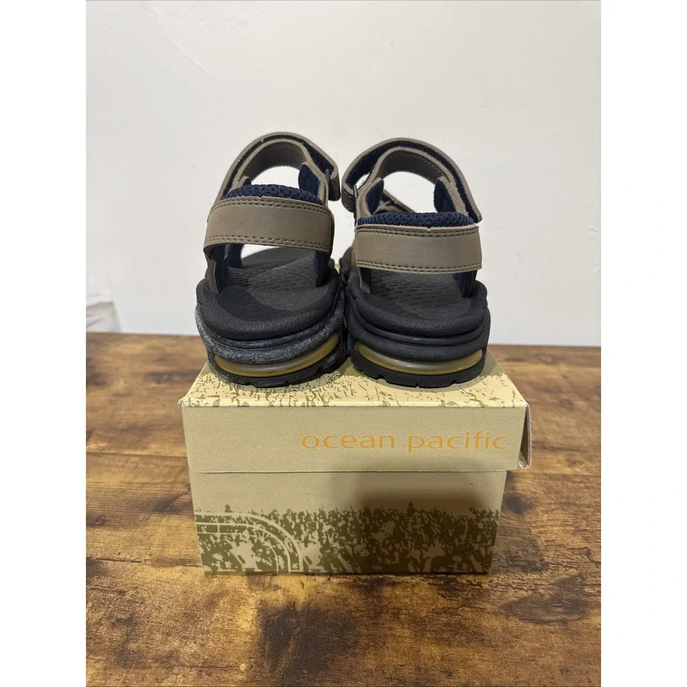 OP Ocean Pacific Tobago Sandals Men's Brown Size 11 W/ Original Box